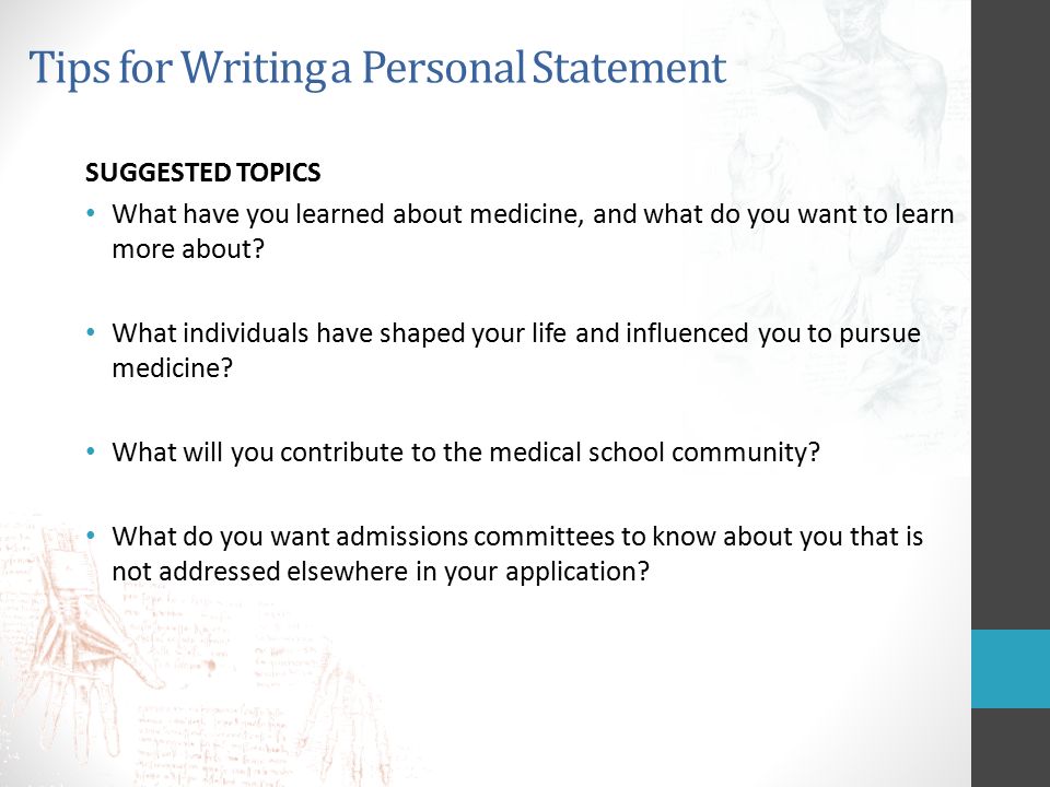 15 Tips for Your Medical School Personal Statement